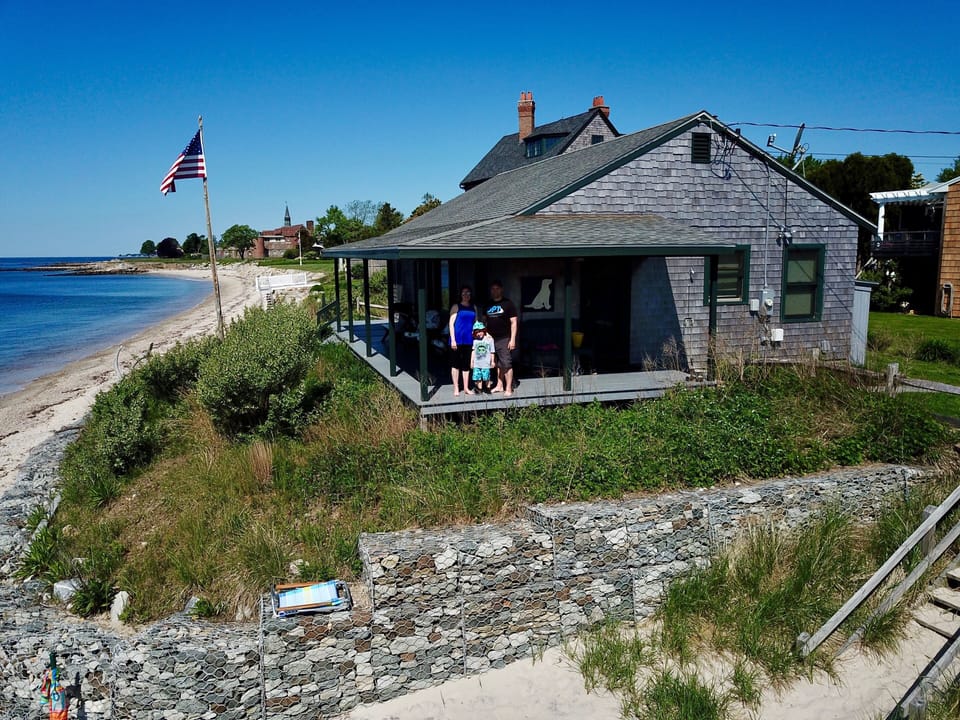 East side of the cottage, looking West
