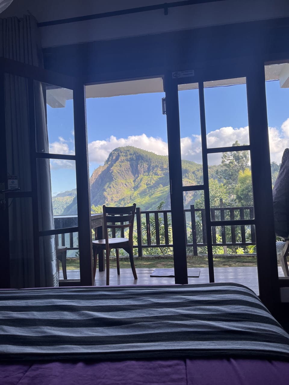 Double Room, Mountain View | 1 bedroom, minibar, free wired internet, bed sheets