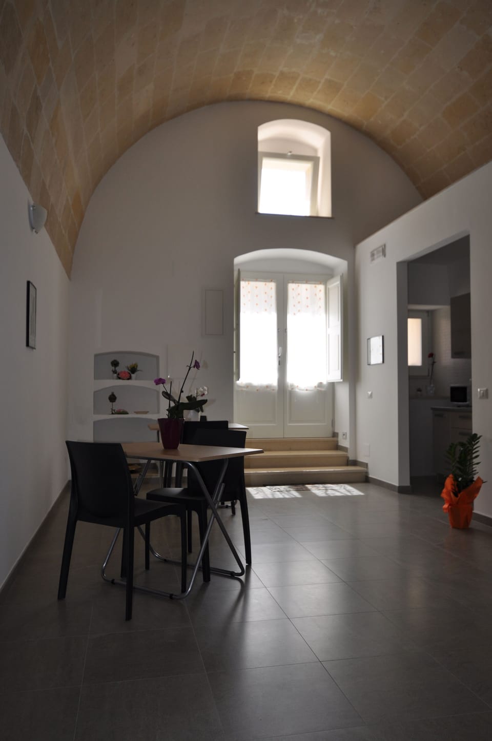 Interior entrance