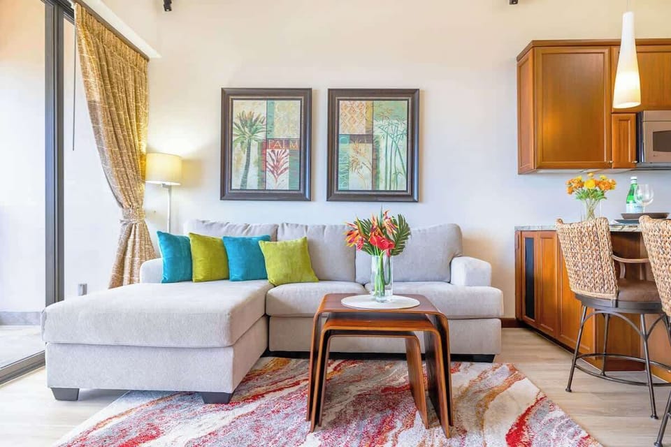 Living room with comfortable couch