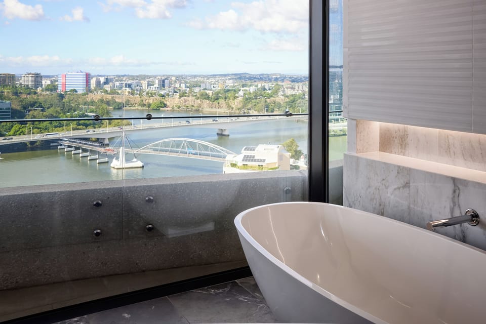 Frangipani Suite - Free Wifi | Bathroom | Designer toiletries, hair dryer, bathrobes, slippers