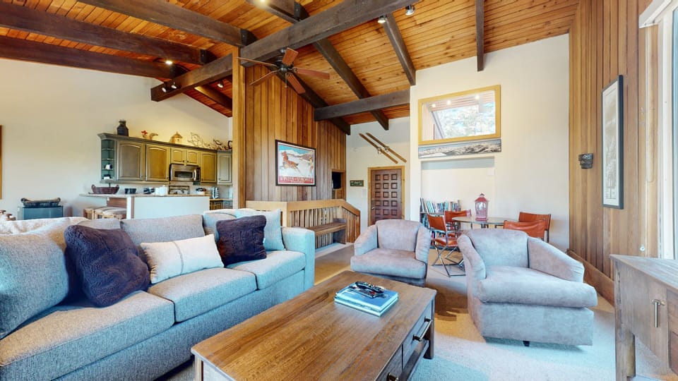Condo, 4 Bedrooms | Living area | Flat-screen TV, fireplace, DVD player