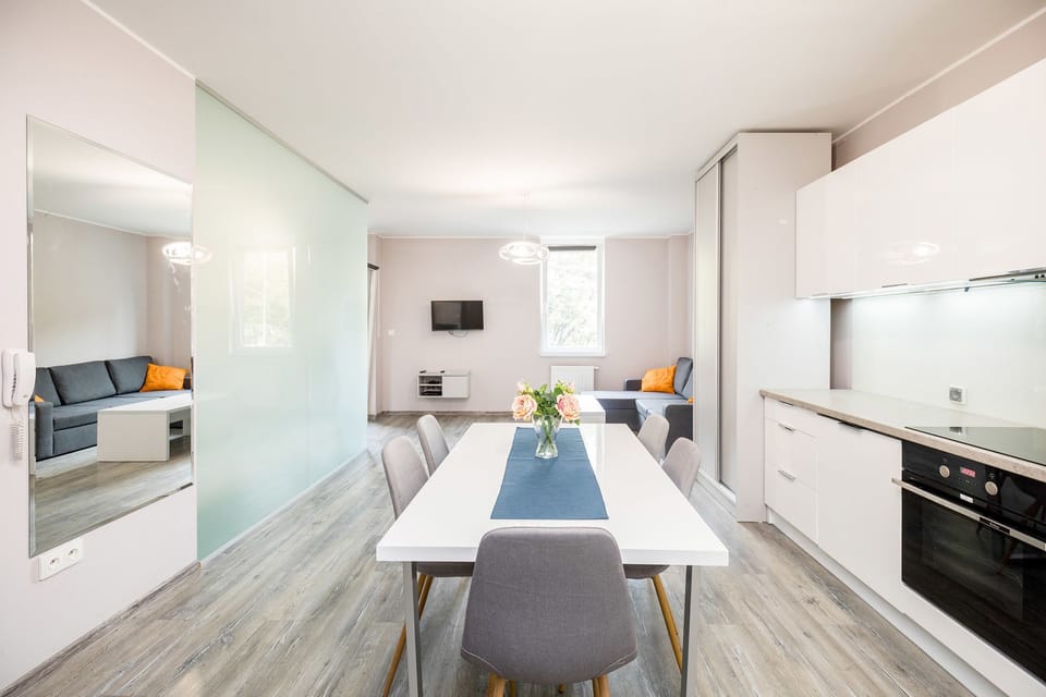 Studio Suite | Soundproofing, iron/ironing board, free WiFi, bed sheets