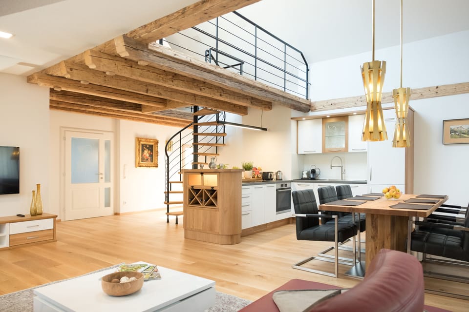 Maisonette, 2 Schlafzimmer | Private kitchen | Full-size fridge, stovetop, coffee/tea maker, electric kettle