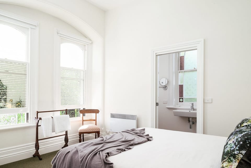 Premium Queen Park View | Premium bedding, pillowtop beds, individually decorated