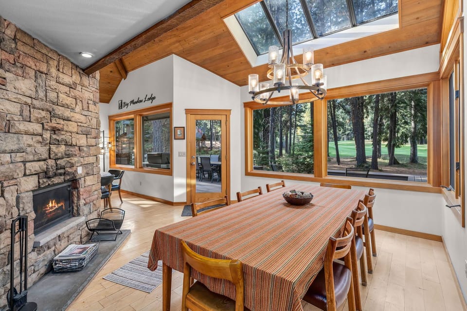 Dining area on golf course