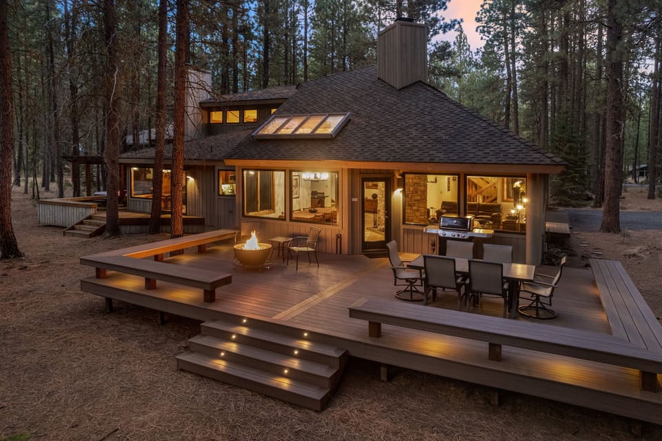 Back of home-twilight