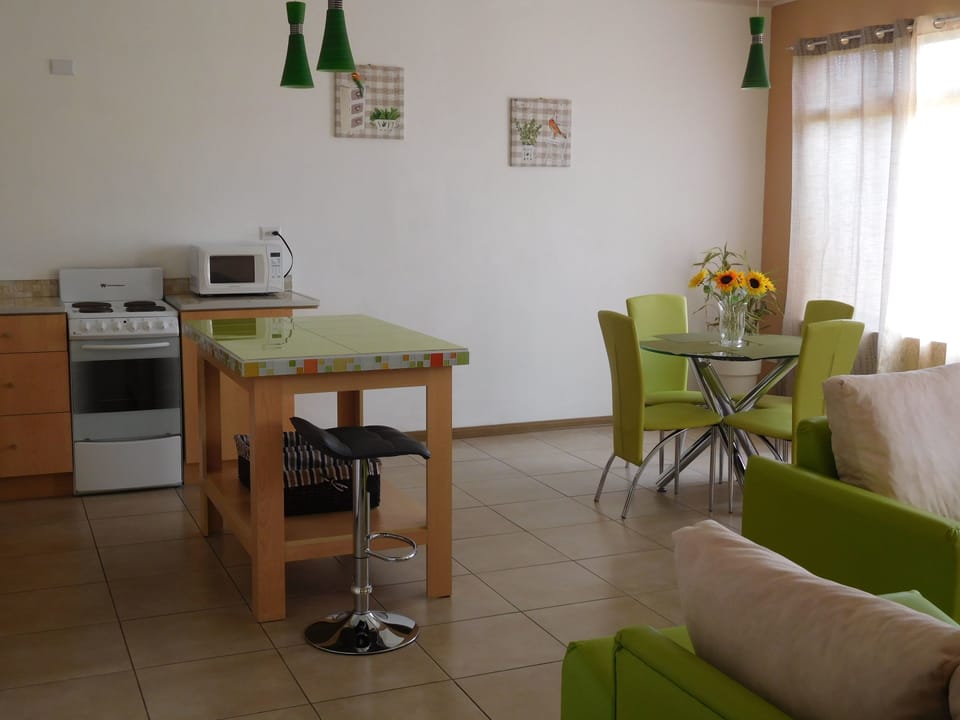 Family Apartment, 2 Bedrooms | Private kitchen | Full-size fridge, microwave, oven, stovetop