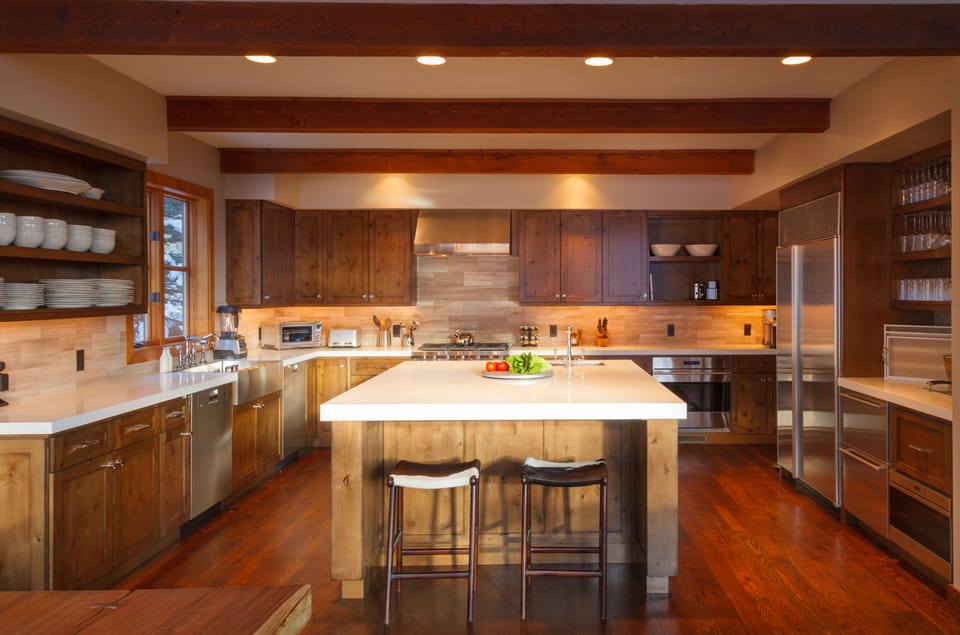 A completely updated kitchen will make any chef happy. 