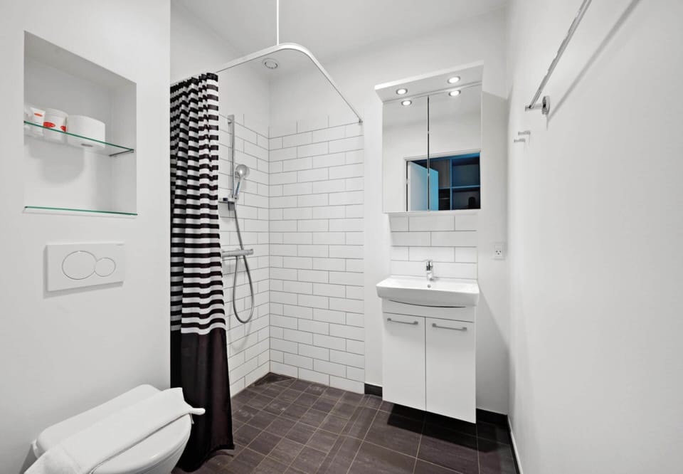 Comfort Room | Bathroom | Shower, free toiletries, hair dryer, towels