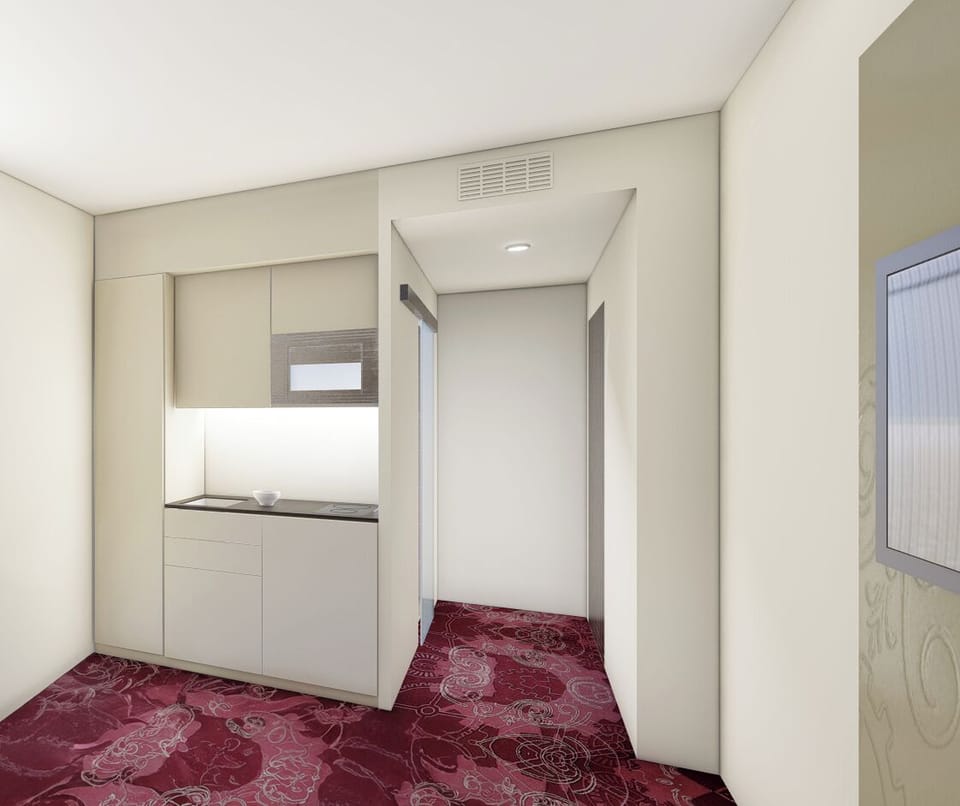 Junior Apartment | Private kitchenette | Mini-fridge, coffee/tea maker, electric kettle