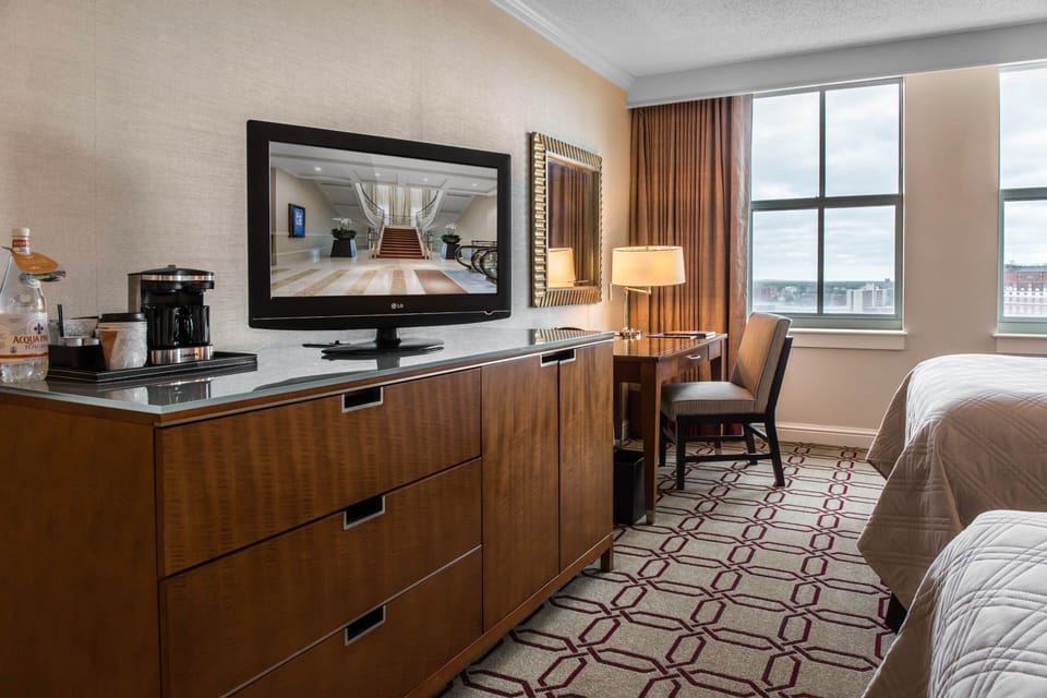 Premier Room, 2 Double Beds | Premium bedding, down comforters, in-room safe, desk