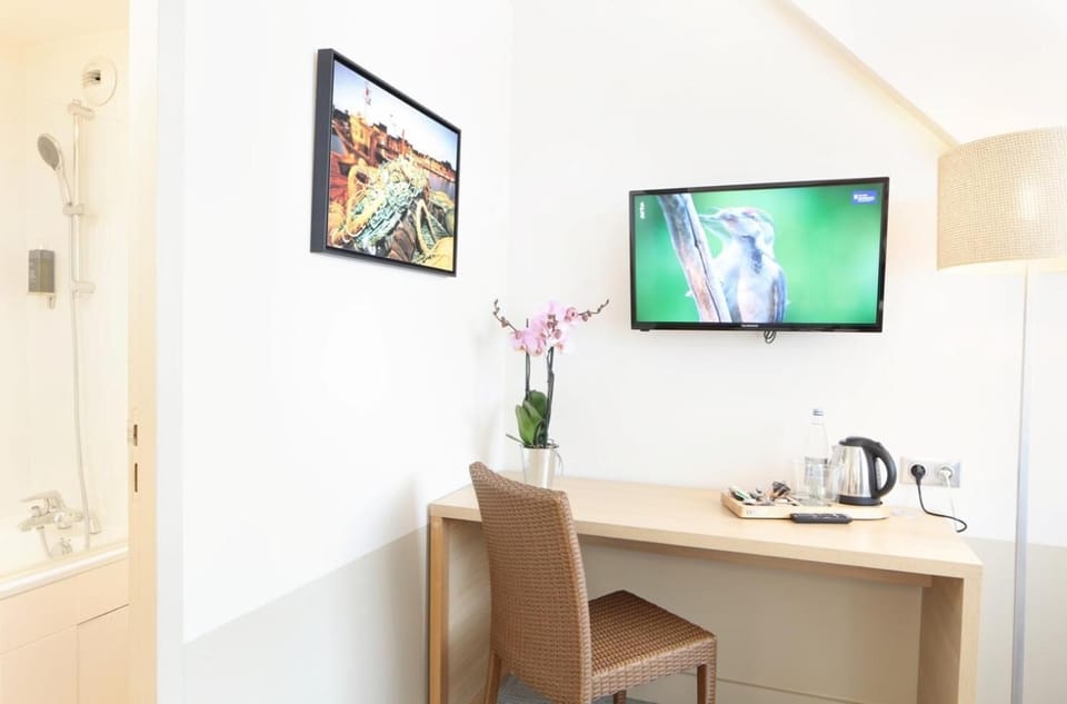 Premium bedding, desk, free WiFi, bed sheets