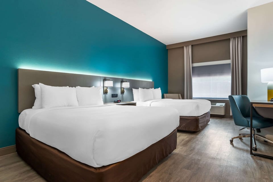 Room, 2 Queen Beds, Accessible, Non Smoking | Desk, iron/ironing board, cribs (free), rollaway beds (surcharge)