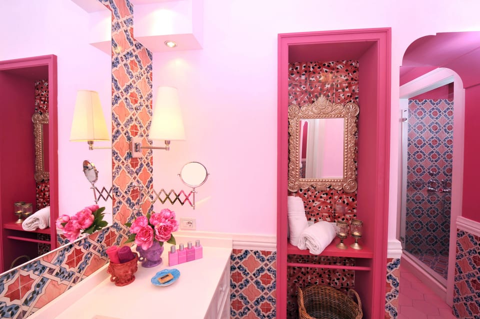 Shower, free toiletries, hair dryer, bathrobes