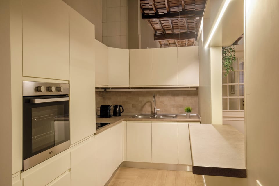 Premium Apartment with Sauna - Via di Ripetta 39 | Private kitchen | Fridge, dishwasher, coffee/tea maker, electric kettle