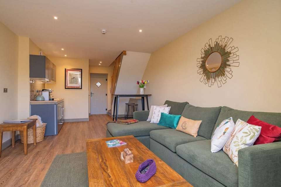 22-inch flat-screen TV with satellite channels, TV