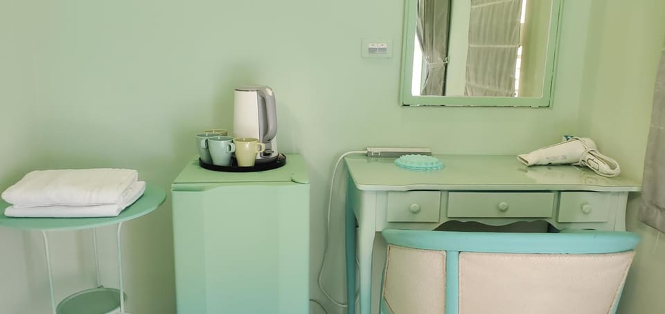 Shower, free toiletries, hair dryer, slippers