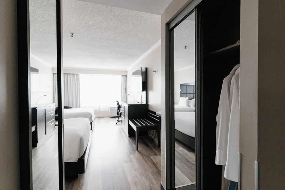 Standard Room, 2 Queen Beds | Premium bedding, in-room safe, desk, laptop workspace