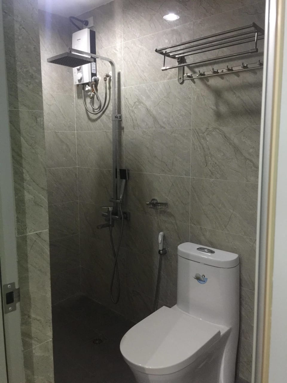 Shower, free toiletries, hair dryer (on request), slippers