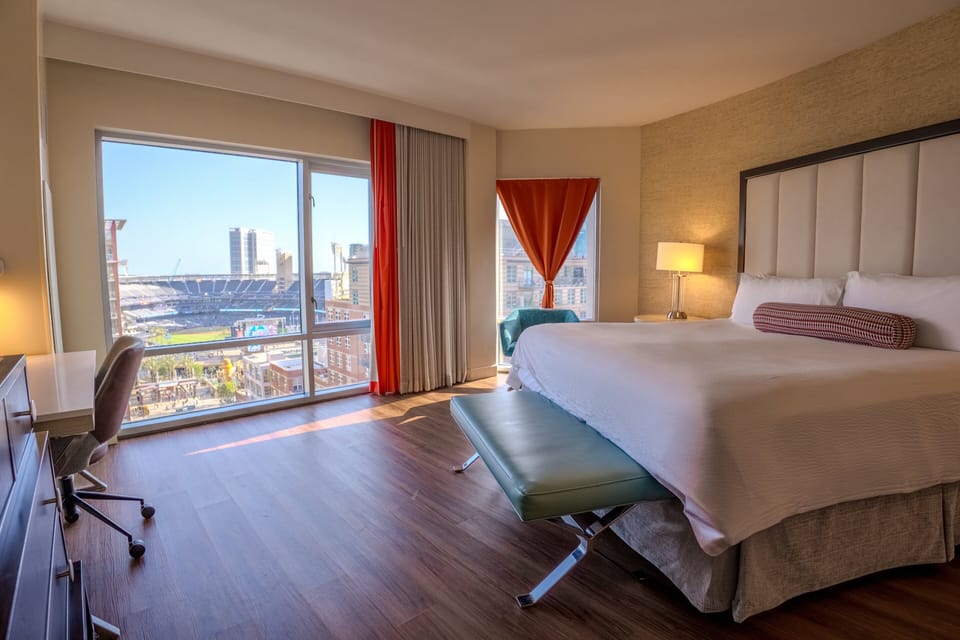 Suite, 1 King Bed (Centerfield View) | Premium bedding, in-room safe, desk, laptop workspace