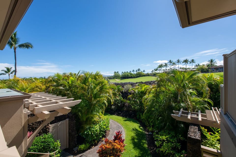View from Kitchen Lanai  - Great spot for your morning coffee 