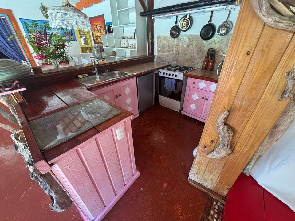 Apartment, 1 Bedroom | Private kitchen | Fridge, microwave, oven, stovetop