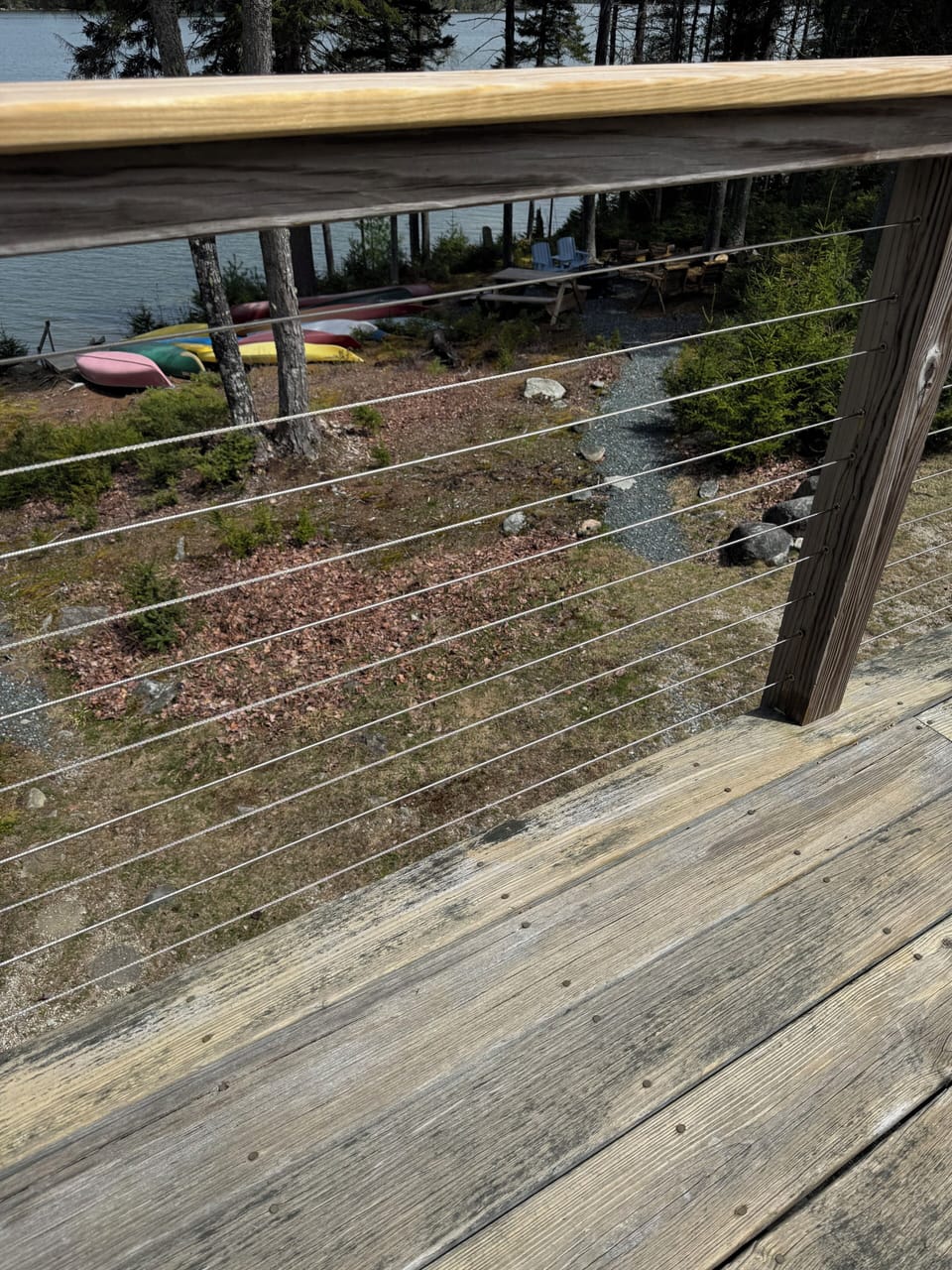 New for 2025 4 inch apart wires for a safer over 100 foot deck