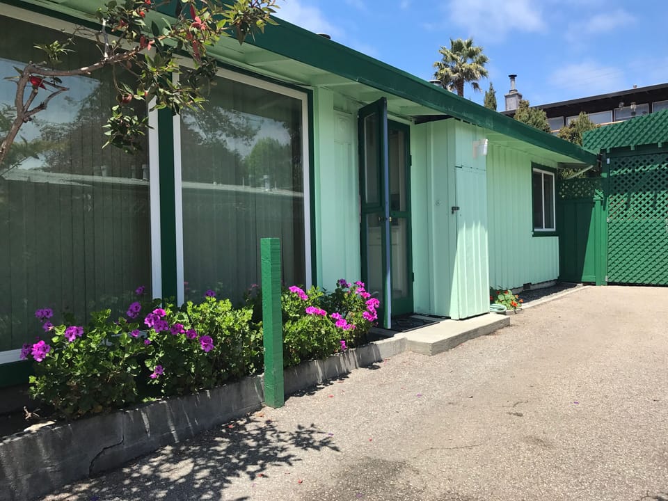 Part of the driveway and side door entrance. 