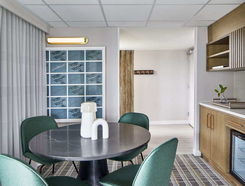 Executive Balcony Suite | Down comforters, in-room safe, desk, laptop workspace