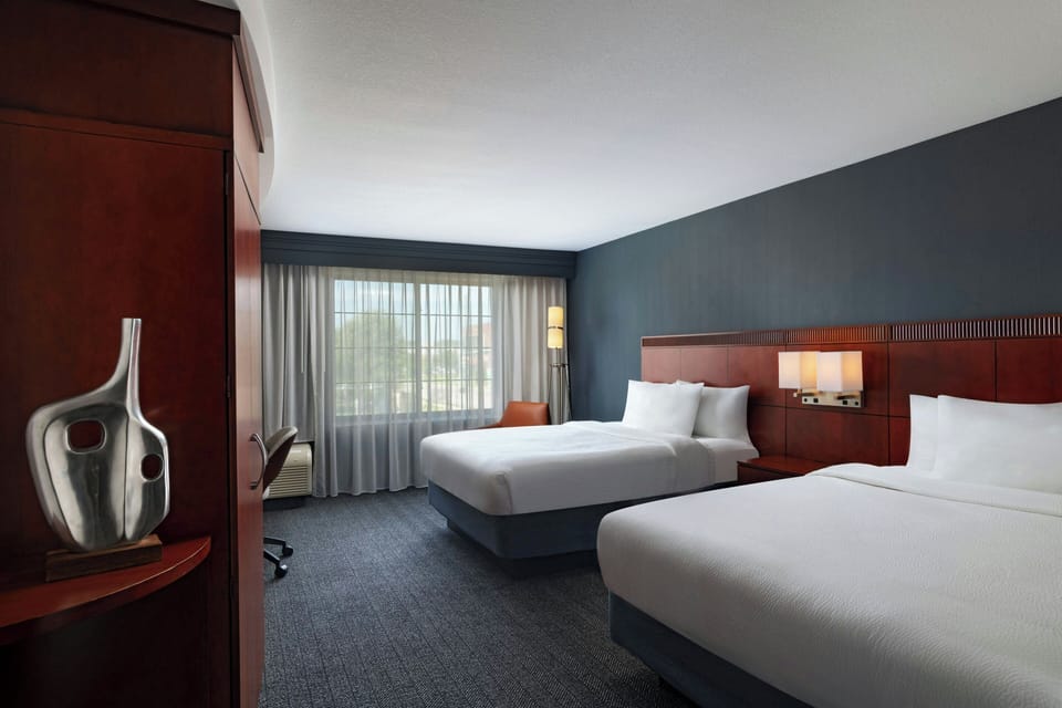 Room, 2 Queen Beds | Premium bedding, desk, laptop workspace, blackout drapes