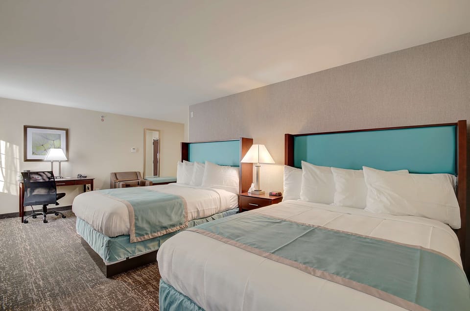Premium bedding, individually decorated, individually furnished, desk