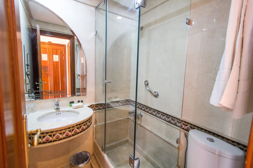 Free toiletries, hair dryer, bathrobes, slippers