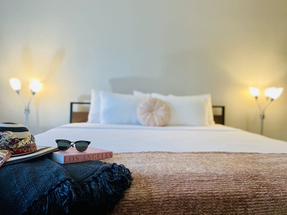 Blackout drapes, iron/ironing board, free WiFi, bed sheets