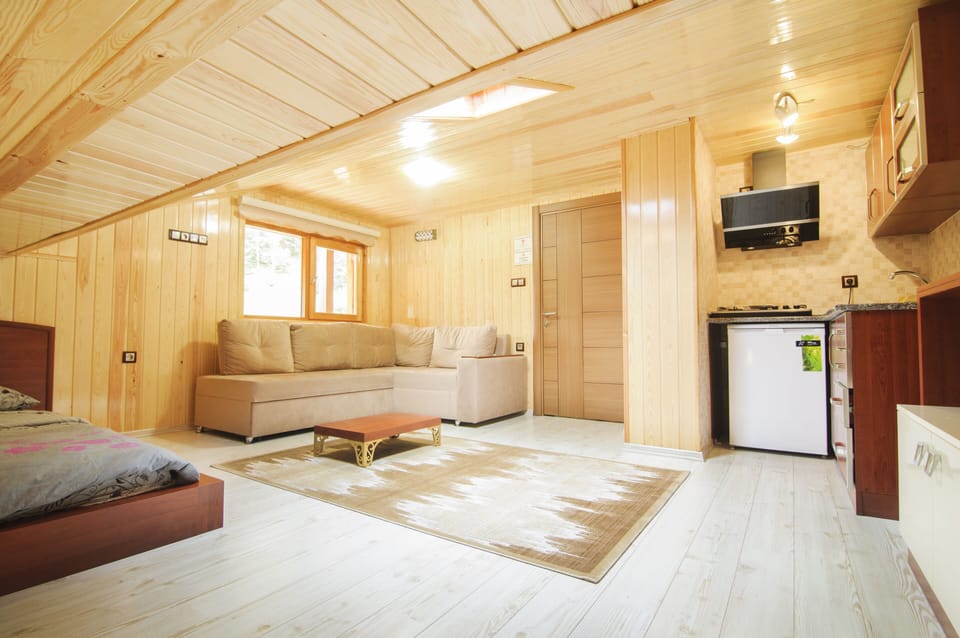 Deluxe Suite, Lake View | Living room | 32-inch LED TV with satellite channels, TV, books