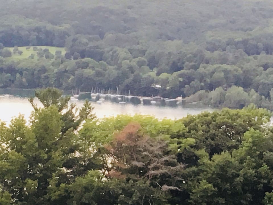 A view of the Cooperstown Sailing Club from Star Field.