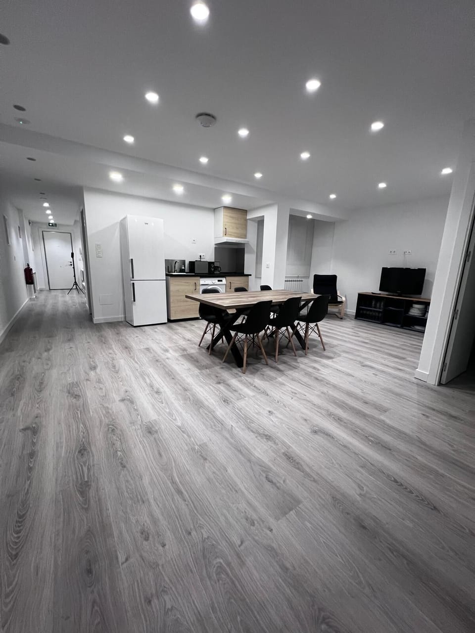 Deluxe Apartment | Private kitchen | Full-size fridge
