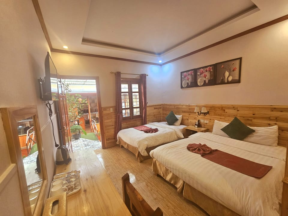 Family Twin Room | 1 bedroom, desk, laptop workspace, blackout drapes
