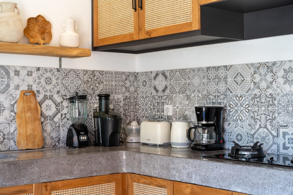 Exclusive Villa, 2 Bedrooms | Private kitchen | Fridge, microwave, stovetop, coffee/tea maker