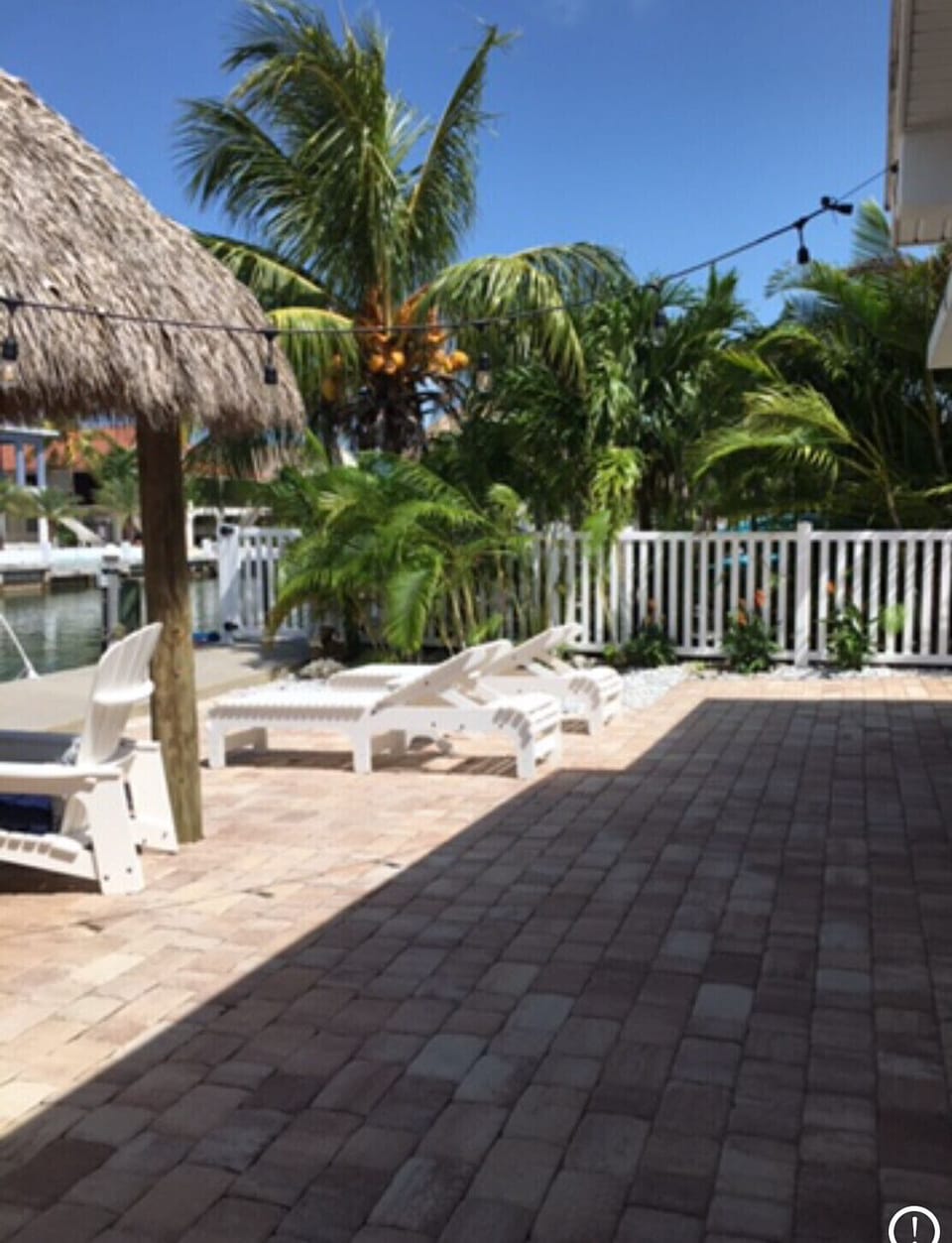 FENCED backyard on both sides, also lush landscape to the side creates privacy!