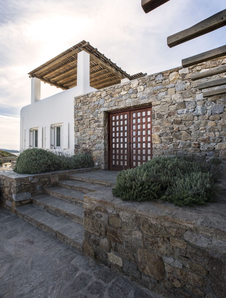 Entrance: hand crafted, tailor made construction, designed by renown architect