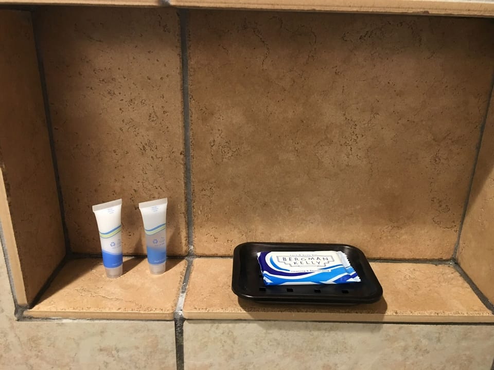 Face and body soap ...  shampoo and conditioner 