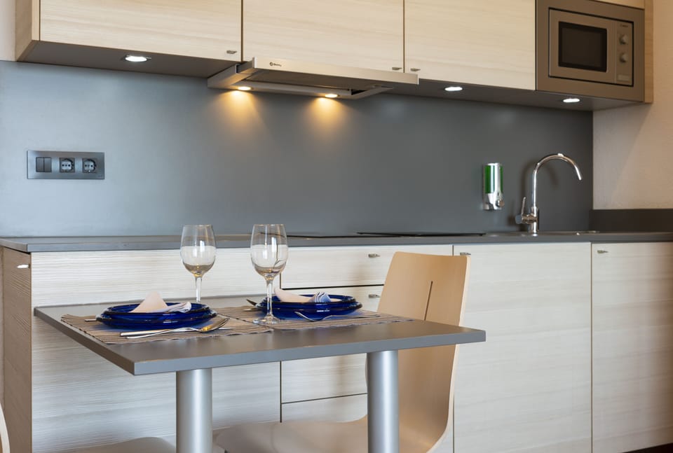 Studio, Ocean View | Private kitchen | Full-size fridge, microwave, stovetop, coffee/tea maker