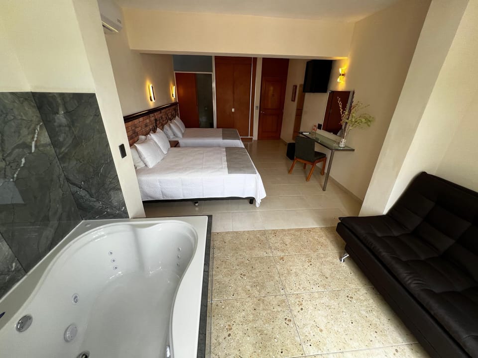 Superior Studio Suite, 2 Queen Beds, Balcony | Hypo-allergenic bedding, iron/ironing board, free WiFi, bed sheets