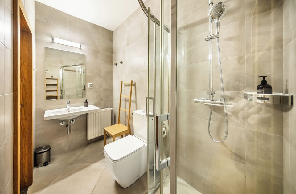 Free toiletries, hair dryer, towels