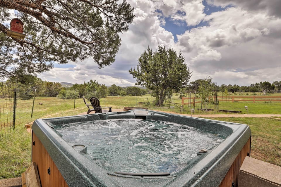 Cabin Exterior | Private Hot Tub | Fire Pit