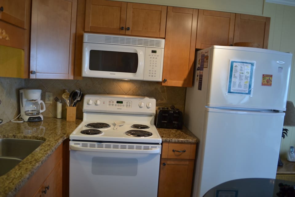 Well equipped kitchen.