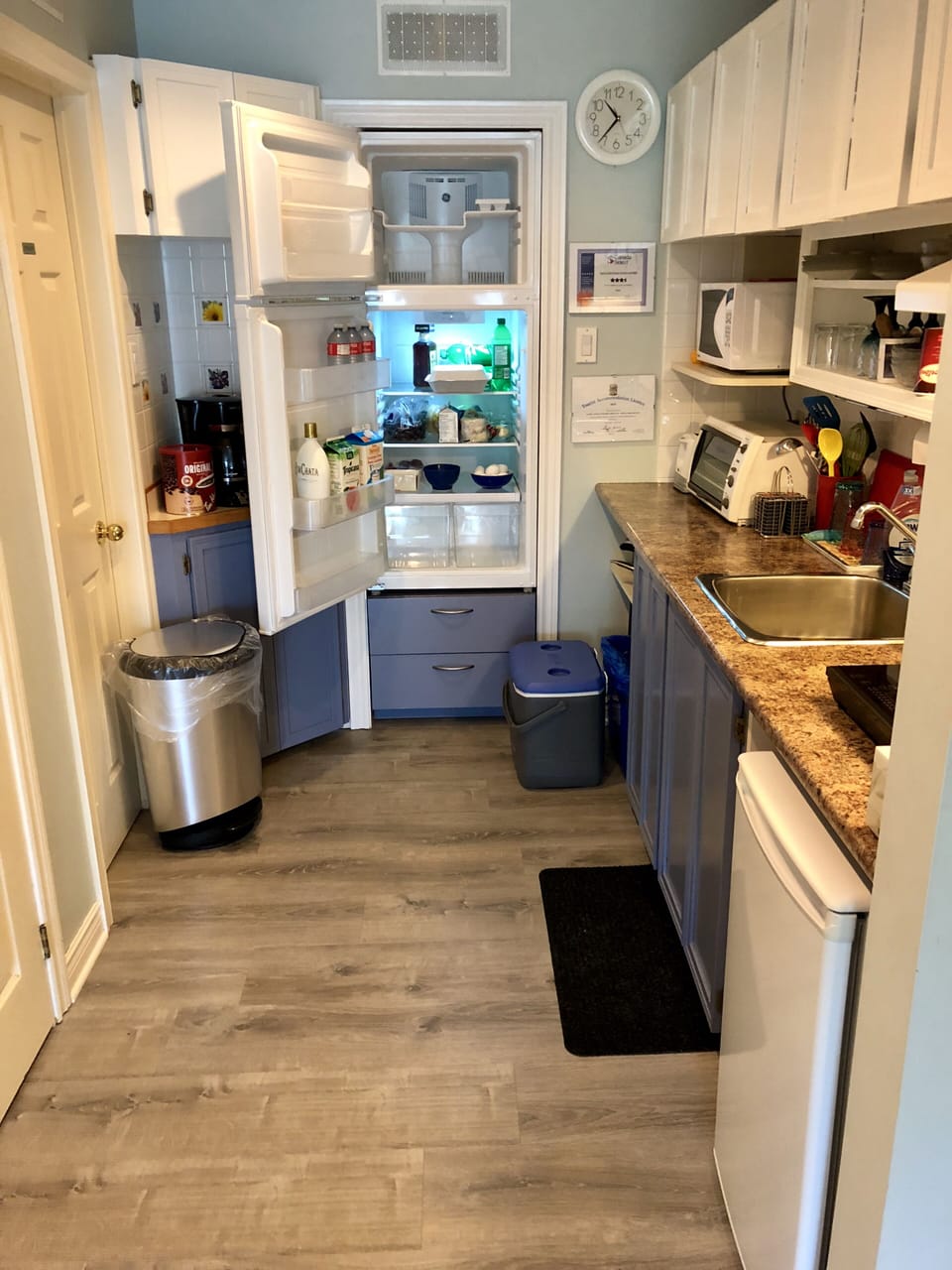 Inside our fridge/freezer 