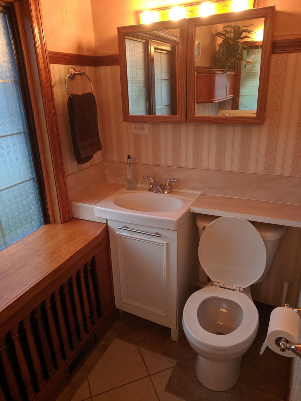 First floor washroom.