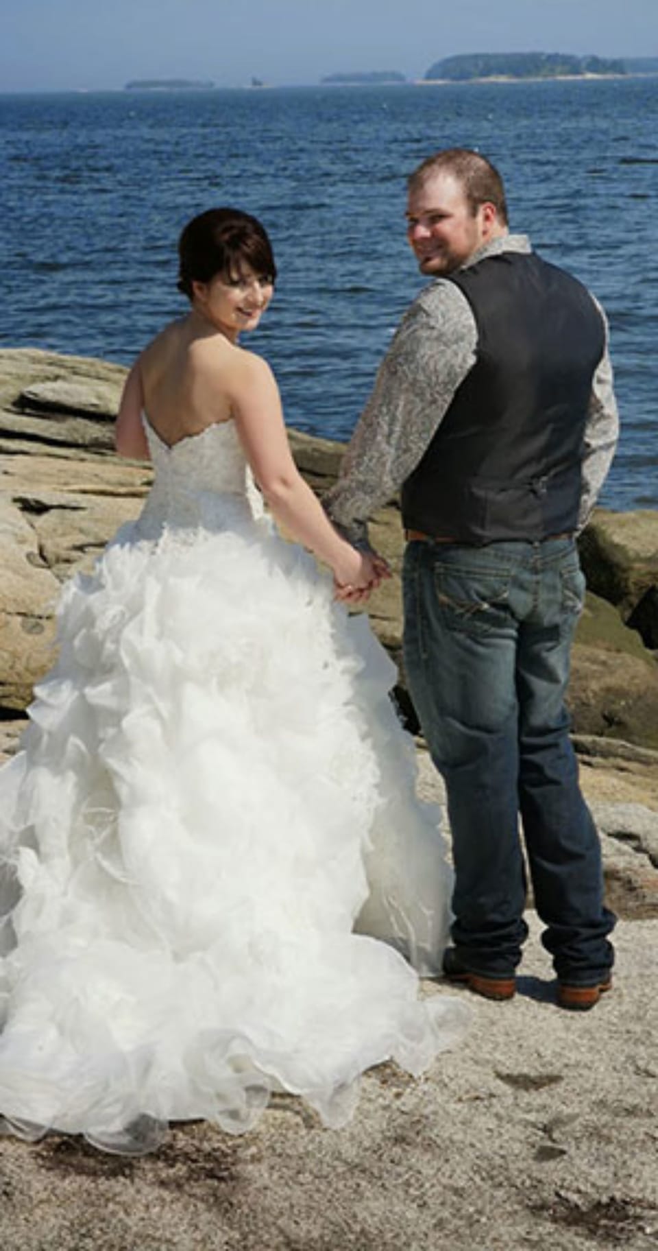 Outdoor wedding area